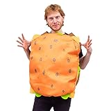 Costume Agent 3D food Halloween Cosplay Fancy Dress Up for Adult Men & Women - Funny Spicy Chicken Burger Pizza Taco Bikini Burger