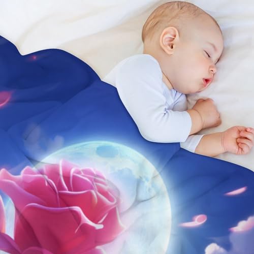 Couverture duveteuse super douce rose pour éliminer la fraîcheur du soir - 5