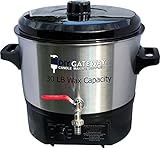 Wax Melter for Candle Making: 30 LB Electric Stainless Steel Wax & Soap Melting Pot Machine with Quick-Pour Spout & Free Ebook