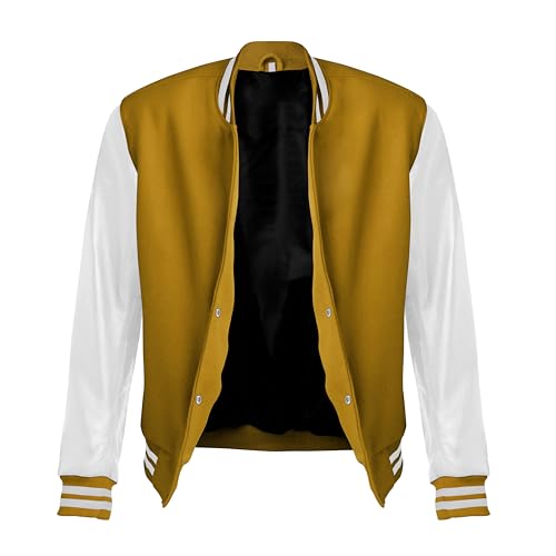 Image of Red And Black Letterman Jacket Men - Mens Black Varsity Letterman High School Baseball Bomber Jacket