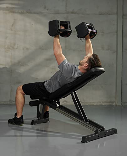 Abovegenius Adjustable Weight Bench Assembled Only 3 Bolts, 1S Quick Adjustment Bench For Full Body Workout, No Wobble Fid Bench, Foldable & Vertical Storage Workout Bench For Home Gym #TOP5