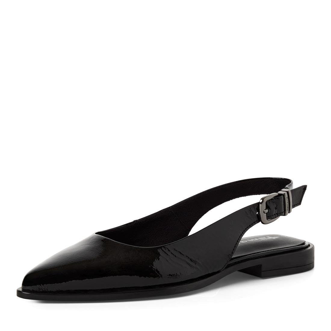Tamaris Women's slingback pump flat Leather black 5.5 UK