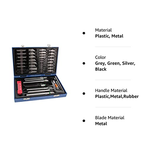 image for TCP Global® Deluxe Cutting Knife SET with Case Similar to Exacto - 56