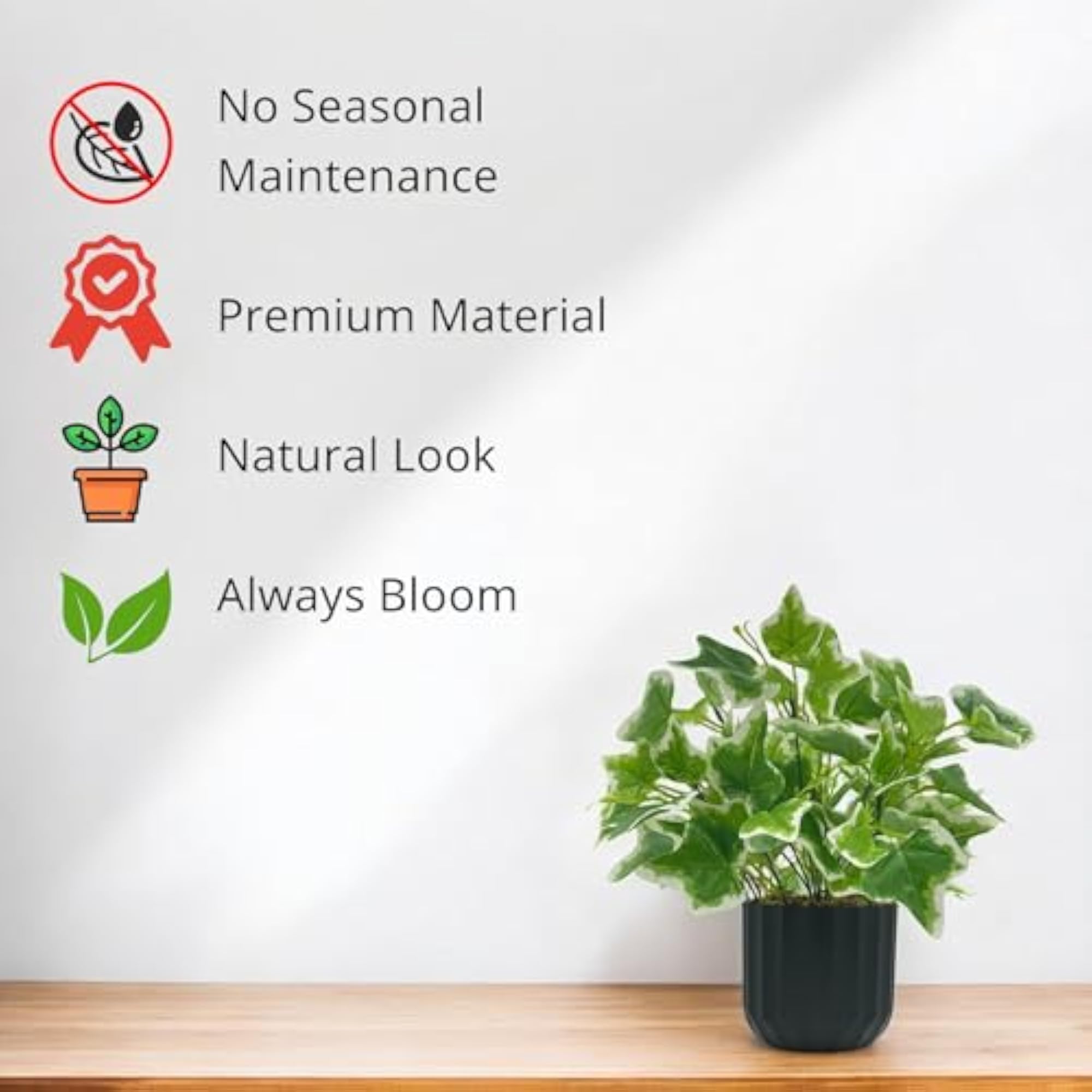 Artificial Plants With Pot, Small Decorative Indoor Plants