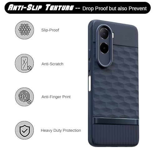 Image of Shockproof Case Compatible with Poco C85x 5G / Mi Redmi A7 Pro 5G | Full Camera Protection | TPU Flexible Back Cover for Poco C85x 5G / Mi Redmi A7 Pro 5G (Steel Blue)
