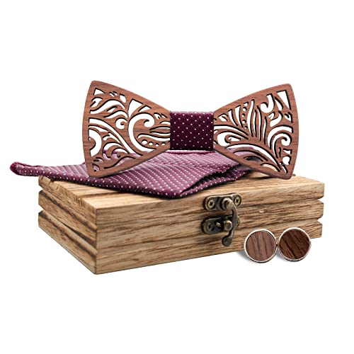 Mr.Van Pajarita de madera para hombre Cover