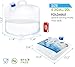 ITRAZ Collapsible Water Container with Spigot, 2×2.6 Gallon BPA Free Camping Water Storage Jug Carrier for Outdoors Hiking Backpack RV&Emergency, Survival Water Canteen-Portable Foldable Transparent