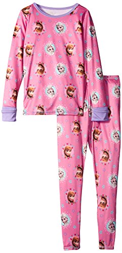 Disney Cuddl Duds Pink Frozen Toddler Girls' Essential Long Underwear Set