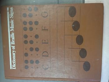 Hardcover Dictionary of Braille Music Signs Book