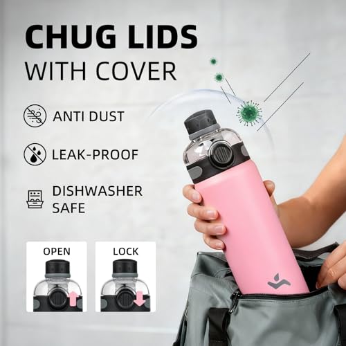 Image of Konokyo 24 oz Insulated Stainless Steel Water Bottle with Straw Lid