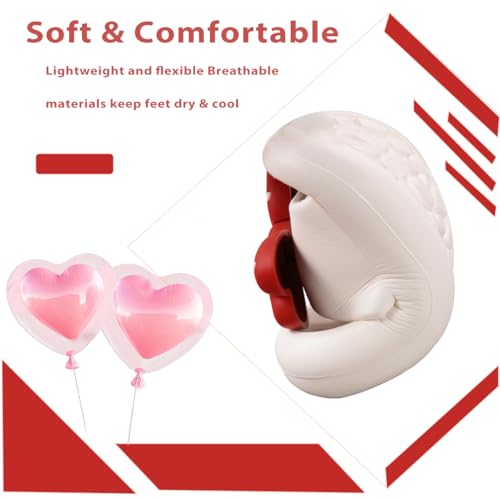 Image of Girls Cloud Bow Slide & Shower Slippers - Non-Slip Slip-On Kids Beach Pool Indoor Outdoor Shoes
