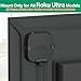 Metal Streaming Device Holder for Roku Ultra Mount to Mounted Back of TV or On The Wall with Remote Holder - Space Saving Mount for Roku Ultra Holder (Compatible with All Roku Ultra Models)