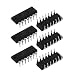 New Lon0167 6 Pcs Featured Dual Row 2 reliable efficacy x 7 Terminal DIP-14 DIP IC Sockets Block Adapter Black(id:d2d fd 5e 5cf)