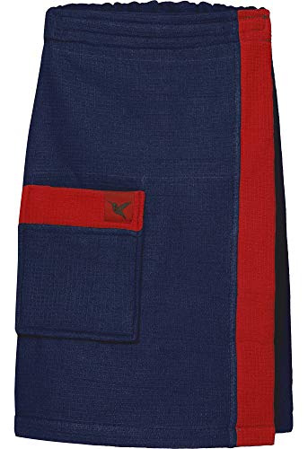 Ladeheid Kilt de Sauna en Tissu Éponge Homme LA40-219 (Bleu Foncé29/Rouge26, S-M) Cover
