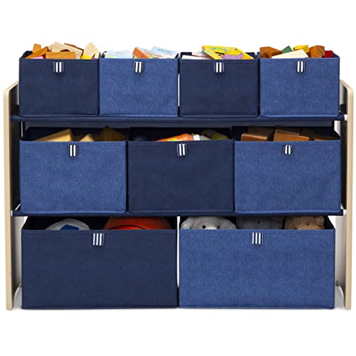 Gap Gapkids Deluxe Toy Organizer - Greenguard Gold Certified, Navy/Natural #TOP4