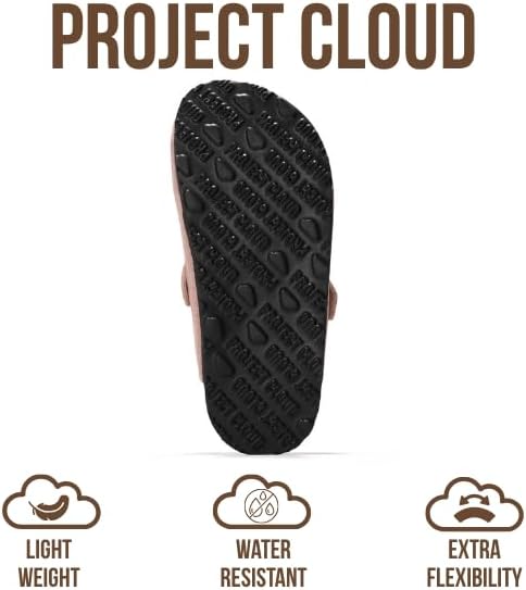 Project Cloud 100% Genuine Leather Kids Clogs with Natural Cork Footbed & Memory Foam Insole Arch Support - Non-Slip Clogs for Kids - Slippers Sandals for Boys & Girls Footwear - Image 5