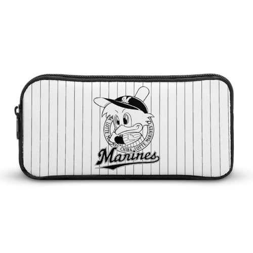 千葉ロッテマリーンズ文具ケース ペンケース 収納グッズ 筆箱 ペンバッグ 筆入れ 多機能 学用品収納 大容量軽量 伸縮性が良く、繰り返し使用可能 傷防止 防汚 掃除が簡単 いろいろな文房具を収納 オフィス小物 コスメバッグとして 男女兼用 携帯便利
