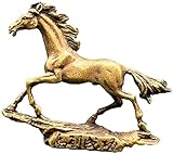 Kupfer Pferd Kunst Figur Deko Ornament Messing Sternzeichen Feines Pferd Miniatur Figur Glück Feng Shui Home Desk Decor Messing