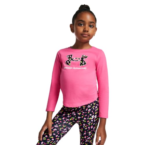 Image of Under Armour Girls' 2-piece Long Sleeve Tee and Leggings Set, Soft & Comfortable