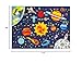 KC Cubs 8x10 Outer Space Solar System Toy Car Road Rug – Educational Play Mat Carpet for Kids, Toddlers, Nursery, Classroom, Playroom, Baby Daycare