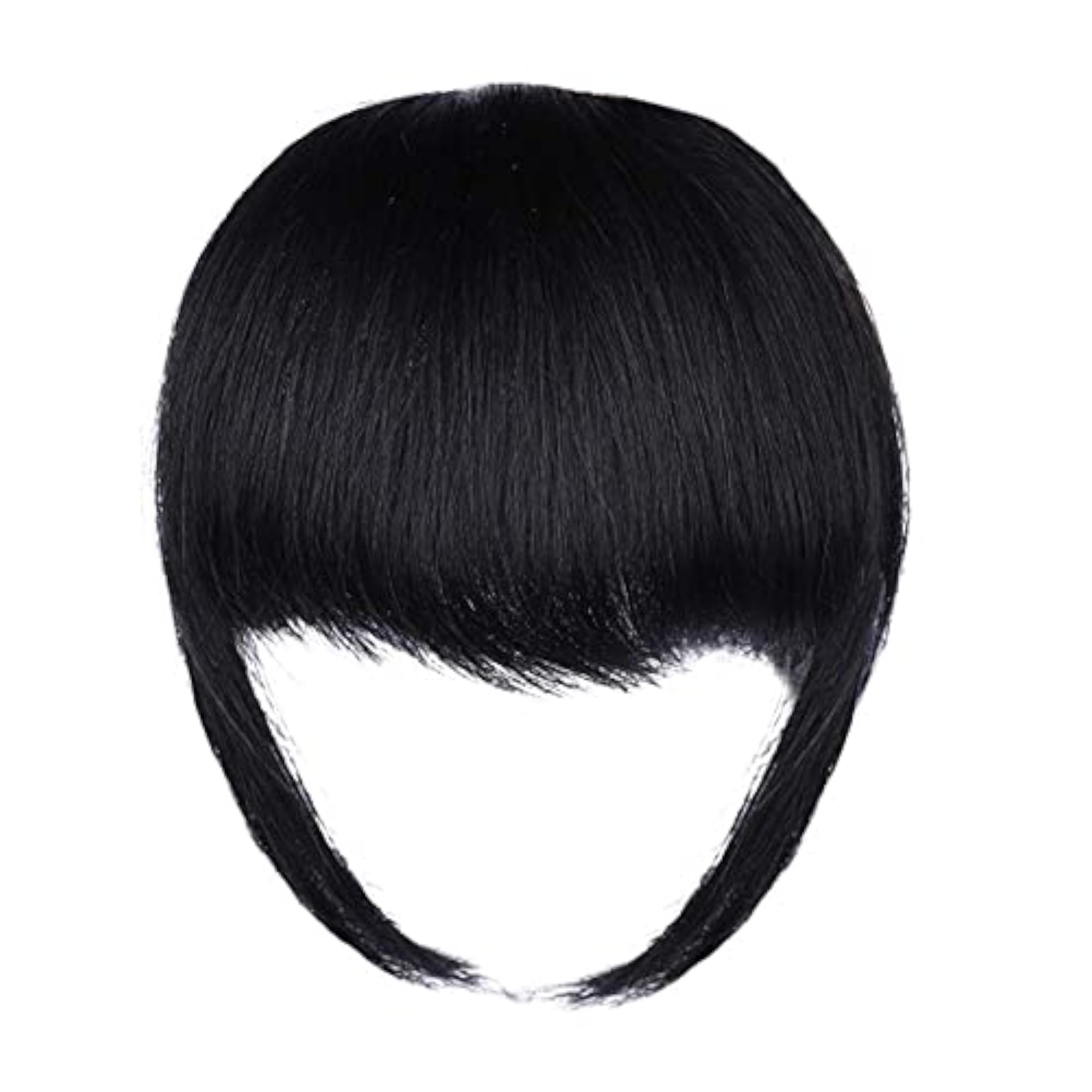 Natural Looking Thick French Bangs Fringe Hair Extensions
