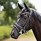 HORZE Pferde Trense Clermont anatomisch, Trensenzaum für Warmblut und Vollblut, Schwarz, F
