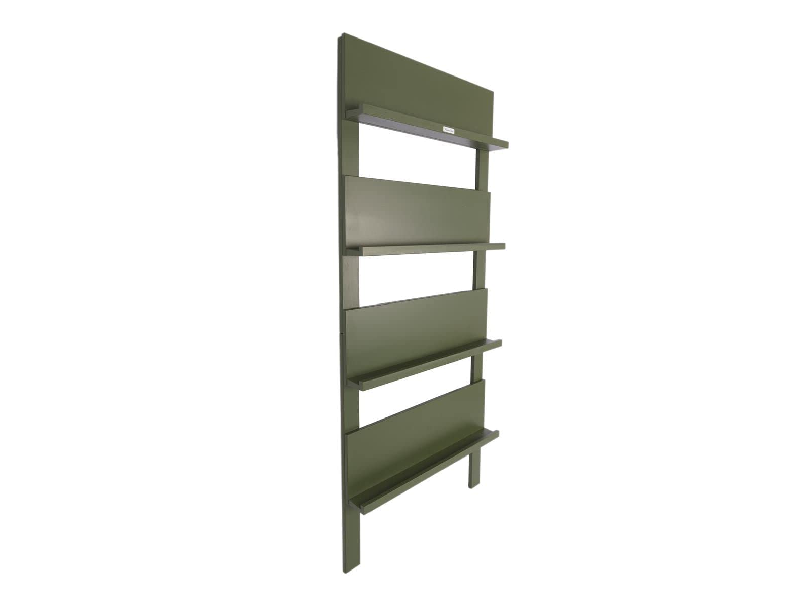 MaximaVida Wandregal Jamie schwarz - Bücherregal - Zeitschriftenregal - 180 cm x 80 cm (Green)