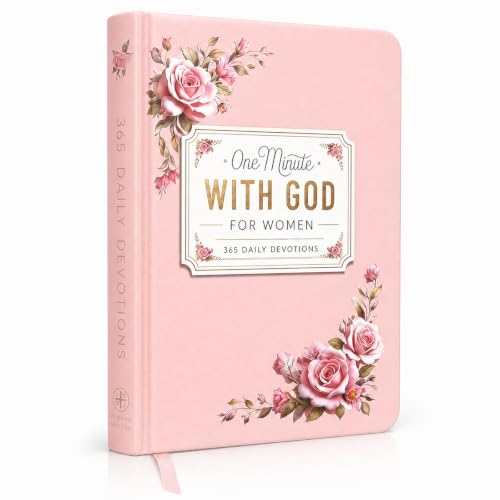Livre de dévotion chrétienne Pink One Minute With God : nourrissez votre foi jour après jour