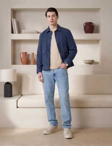 Image of Symbol Premium Men's Twill Mid Weight Washed Jacket /Shacket |Non-Quilted |Regular Fit |Non-Lined | Available in Plus Sizes