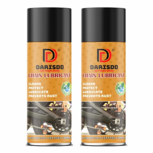 Darisdo Chain Lubricant, 300 ml, Prevent Rust, Clear, Synthetic, 400g, Motorcycle & Forklift Chains, Harsh Environments