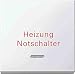 Produktbild Merten 435119 polarweiss glänzend Wippe m. Kontrollfenster u. Aufdruck Heizungsnotschalter, polarws. glänz,Sys. M