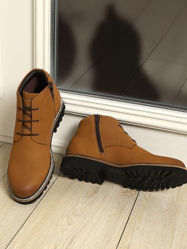 Image of Monte Carlo Tan Casual Chukka Style Ankle Boots for Men Tan-10