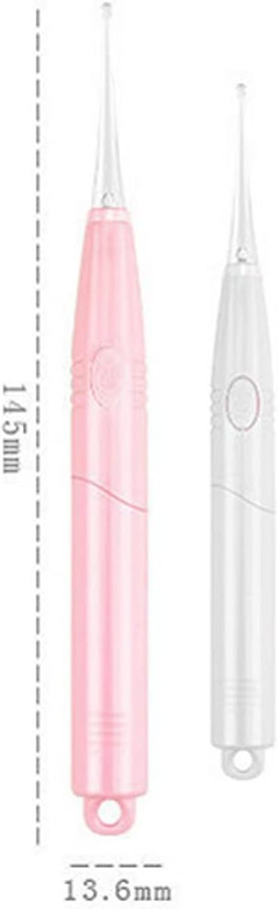 Earwax Removal Lighting Earwax Spoon Clean Earpick Flashlight Safety(Pink)