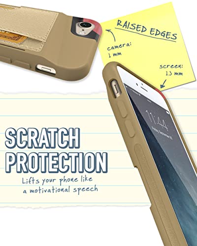Smartish Iphone Se Wallet Case - Wallet Slayer Vol. 2 [Slim + Protective + Grip] Credit Card Holder For Apple Iphone Se 2022/2020 & Iphone 7/8 - Goldilocks #TOP4