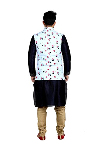 Image of Veera Paridhaan Printed Cotton Jute Nehru Jacket Men