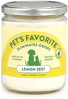 Pet's Favorite - Tested & Proven - Odor Eliminating Candle in 4 Great