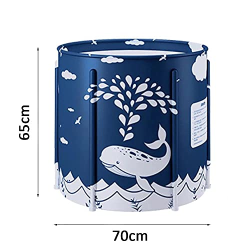 image for NC 70x65cm Portable Foldable Bathtub Thickened Adult Bathtub Home Sing
