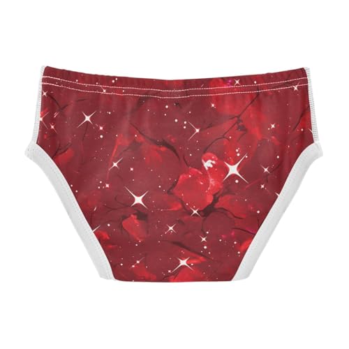 KLL Red Glitter Texturoddler Boys' Soft Training Underwear Breathable Children Panties2