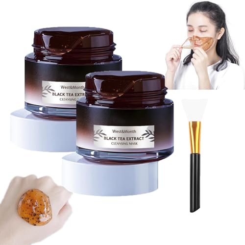 RCSCBC Soly Black Tea Face Mask,Soly Black Tea Mask,Soly Skin Black Tea Mask,Black Tea Skinning Peel off Mask,Black Tea Mask Peel Off (2PCS)