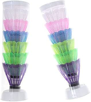 6pcs Colorful Badminton Balls Portable Shuttlecocks Products Sport Training Train Outdoor Supplies
