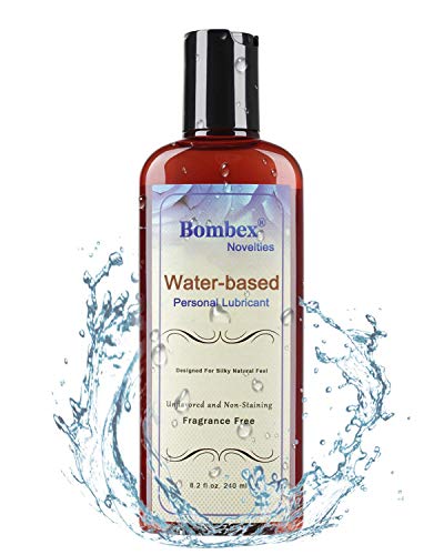 BOMBEX Water Based Personal Lubricant - Slick & Long Lasting Personal Lube for Women & Men, 8.2 Fluid Ounces, Top Rated by Couples, Unflavored