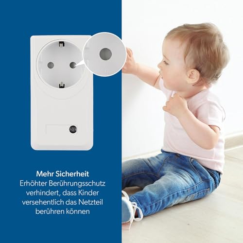 UNITEC Funkfernschalterset Indoor mit Selbstlernfunktion, Funksteckdosen Set, 3 Steckdosen+ 1 Fernbedienung, weiß – Ansicht 5