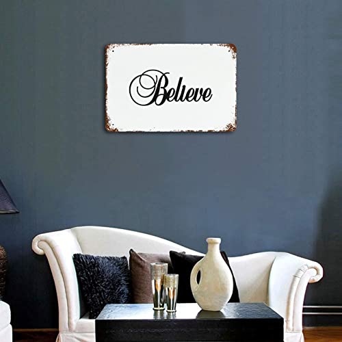 Panneau de café durable Believe Signs grand format pour décoration murale - 5