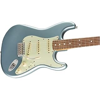 Fender Vintera Stratocaster années 60 Touche Pau Ferro Bleu glace métallisé - Les Beatles, Paul McCartney, John Lennon, RIngo Starr, George Harrison Fender Vintera Stratocaster années 60 Touche Pau Ferro Bleu glace métallisé – Image 4