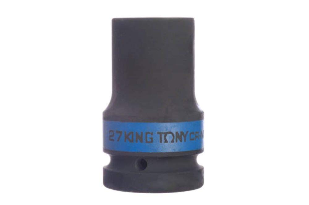 Llave de vaso profundo de 27 mm King Tony 843527M con cuadradillo de acople de 1 pulgada