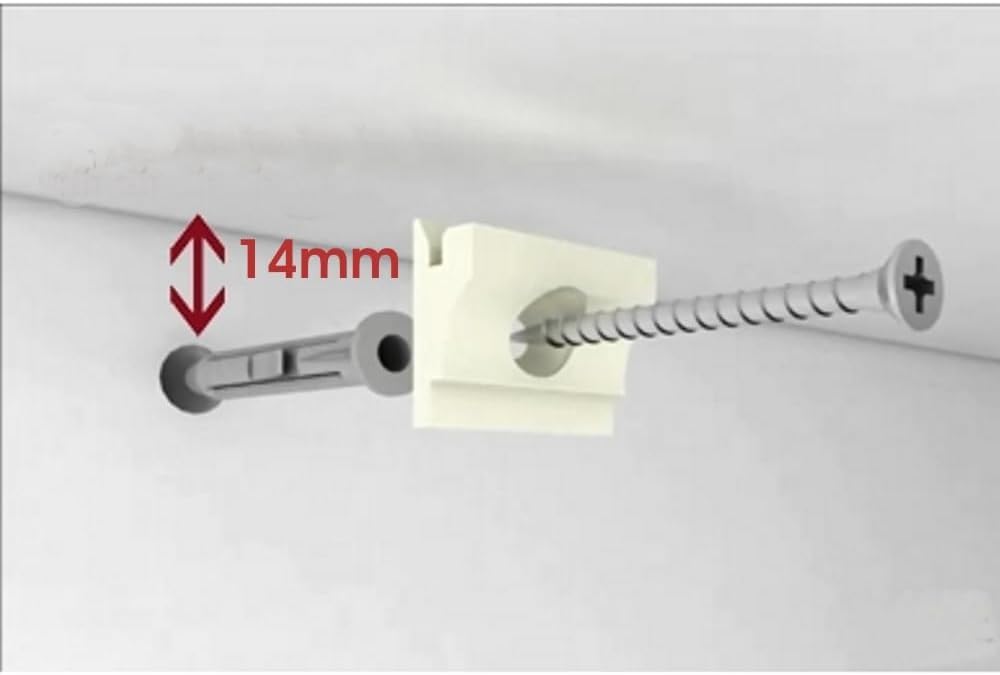 Colgar Cuadros Sin Agujeros, Pack Sistema Modular de Guías Aluminio Blanco Mate 6 Metros con 12 Colgadores Nylon, Cuelga Cuadros sin Clavos para Hogar Oficina Galería Exposición