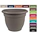 Bloem Ariana 6-inch Planter with Self Watering Grid Brown