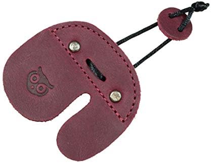 Hide & Drink, Rustic Leather Archery Finger Tab, Protect Guard for Recurve Bows, Fingers Protector, Shooting Practice Gear Sports & Outdoors Handmade