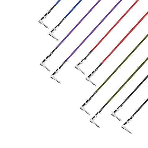 Adam Hall Cables 4 STAR IRR 0030 SET Pedalboard Patch Cable, Colourful, 0.3 m