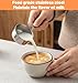 4 Pcs 1/4 Cup Scoop, Stainless Steel 1/4 Cup Measuring Cups Quarter Measuring Cups with Inner Scale, 2 oz Metal Measure Scoop for Coffee, Baking & Cooking (Silver, 4.96 x 2.36 x 1.02 In)